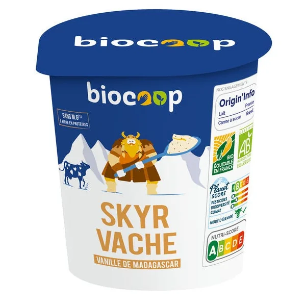 Skyr vache vanille Madagascar 400g