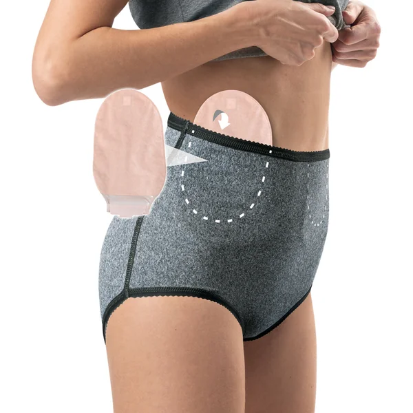 Slip femme pour personne stomisée