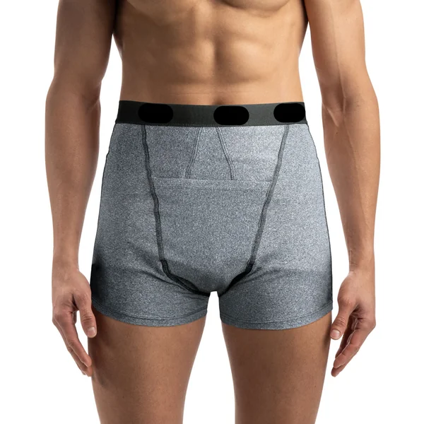 Slip-boxer homme pour personne stomisée