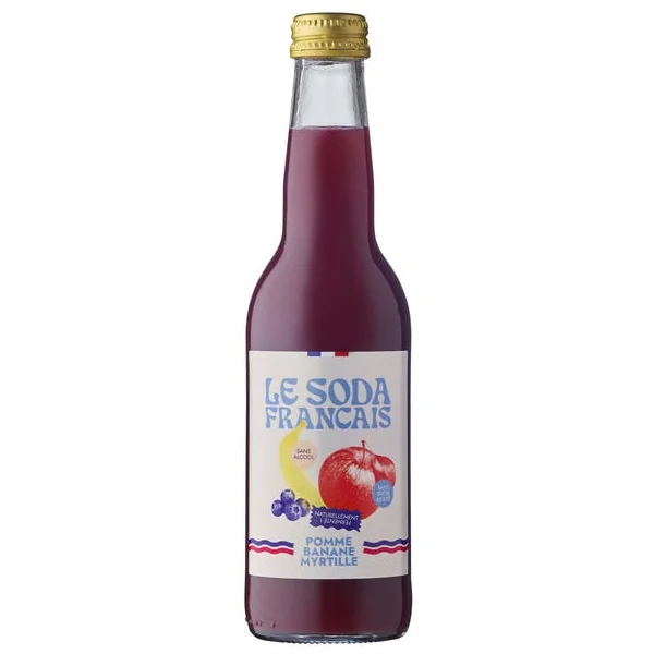 Soda pomme banane myrtille 33cl