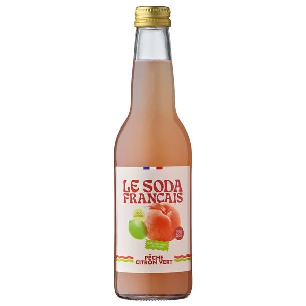 Soda pêche citron vert 33cl