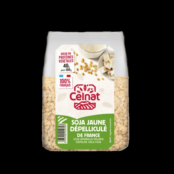 Soja jaune dépelliculé Celnat 500g