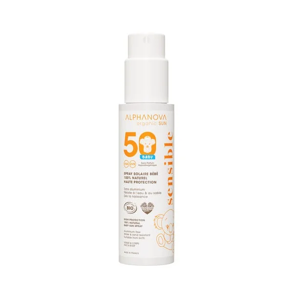 Solaire SPF50 bébé spray 100g