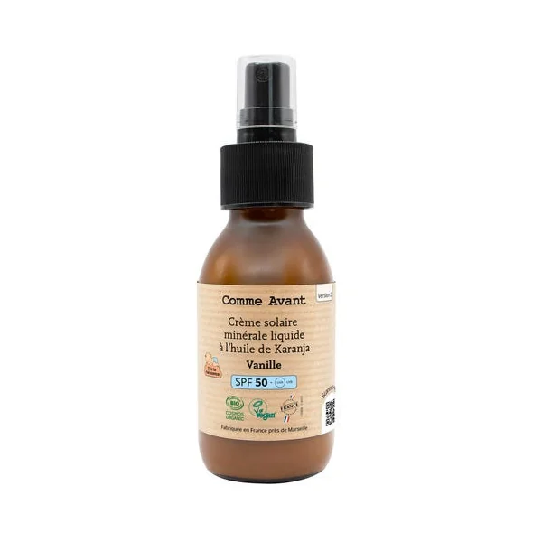 Solaire SPF50 crème vanille 90ml