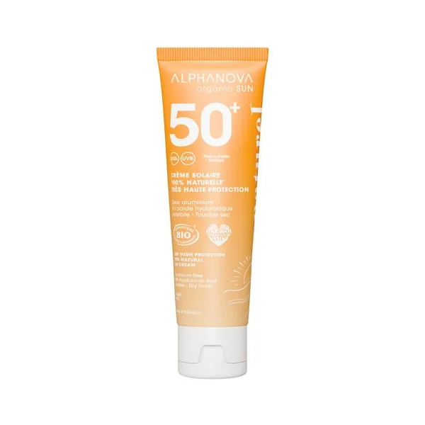 Solaire SPF50+ visage crème tube 50g