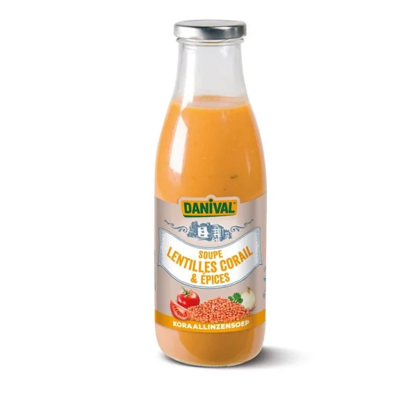Soupe lentilles corail Danival 72cl