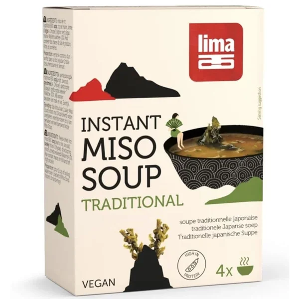 Soupe miso instantanée 4x10g bio – Lima