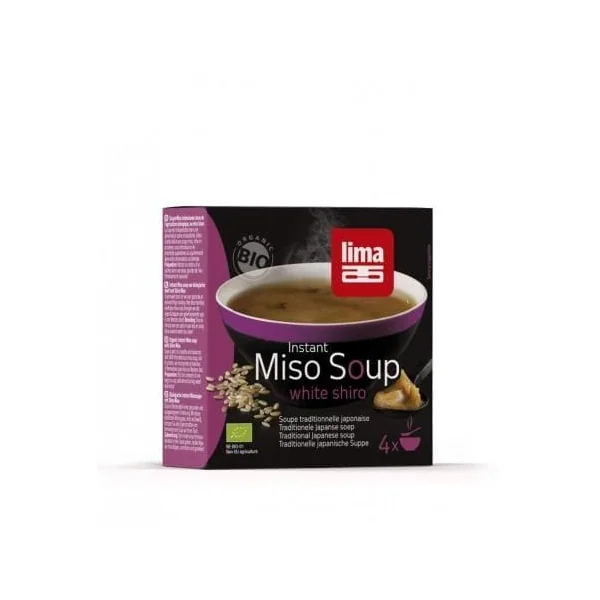 Soupe miso white shiro instantanee 4x15g