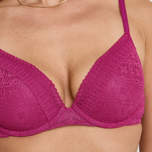 soutien-gorge ampli dentelle FUCHSIA