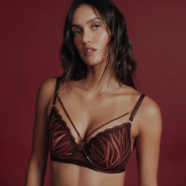 SOUTIEN-GORGE AMPLIFORME PLUNGE MULTICO MARRON