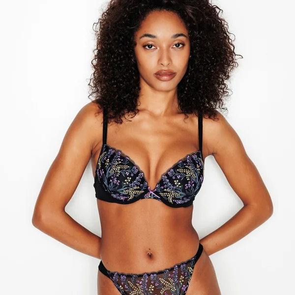 SOUTIEN-GORGE AMPLIFORME PUSH-UP MULTICO NOIR