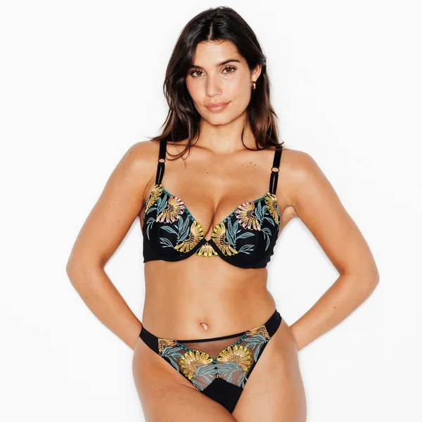 SOUTIEN-GORGE AMPLIFORME PUSH-UP MULTICO NOIR