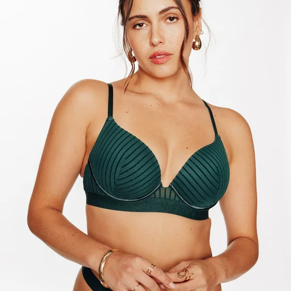 SOUTIEN-GORGE AMPLIFORME TULLE VERT
