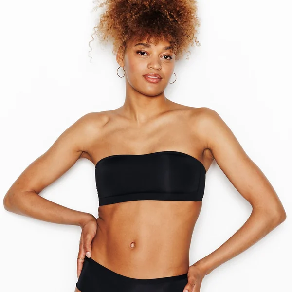 SOUTIEN-GORGE BANDEAU MICROFIBRE NOIR