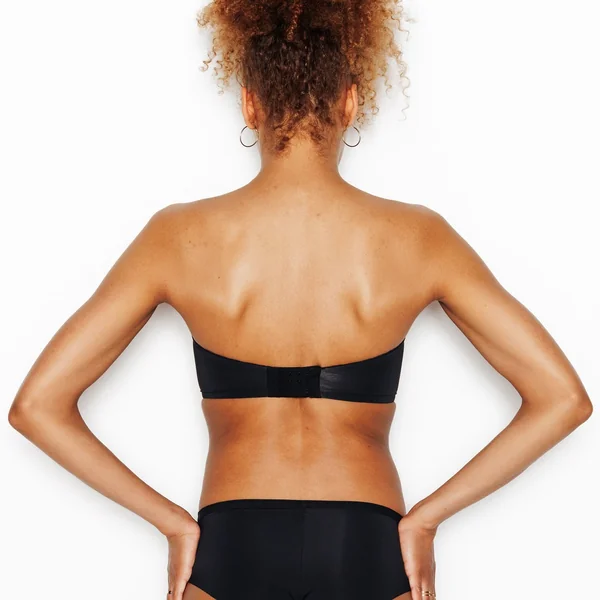 SOUTIEN-GORGE BANDEAU MICROFIBRE NOIR