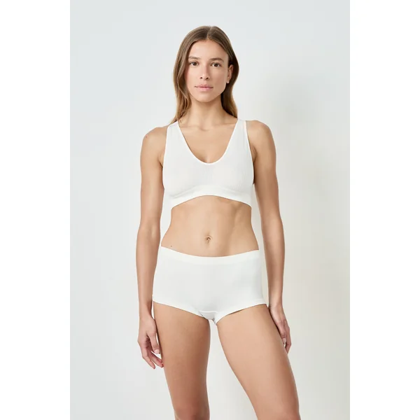 Soutien-gorge brassière côtelée