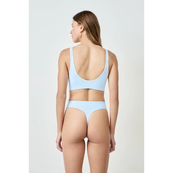 Soutien-gorge brassière côtelée
