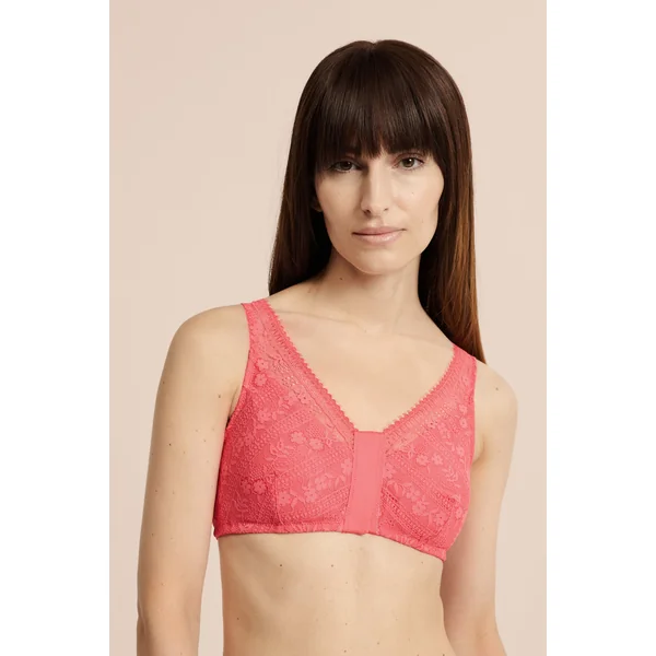 Soutien-gorge brassière sans armatures post-mastectomie avec ouverture devant
