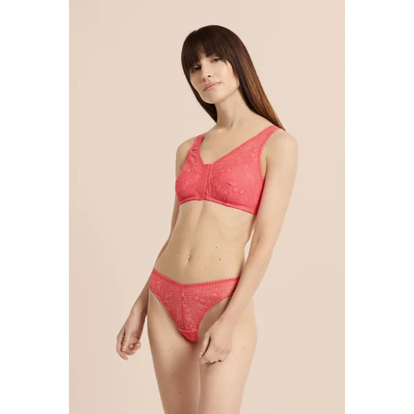 Soutien-gorge brassière sans armatures post-mastectomie avec ouverture devant