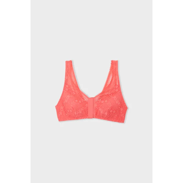 Soutien-gorge brassière sans armatures post-mastectomie avec ouverture devant
