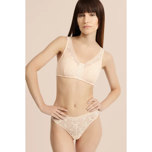 Soutien-gorge brassière sans armatures post-mastectomie avec ouverture devant