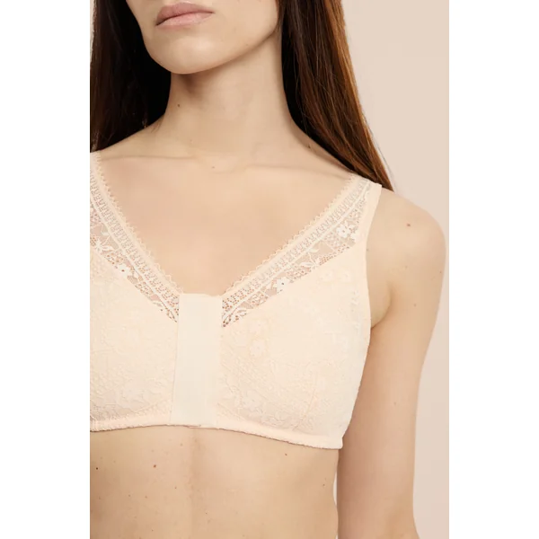 Soutien-gorge brassière sans armatures post-mastectomie avec ouverture devant