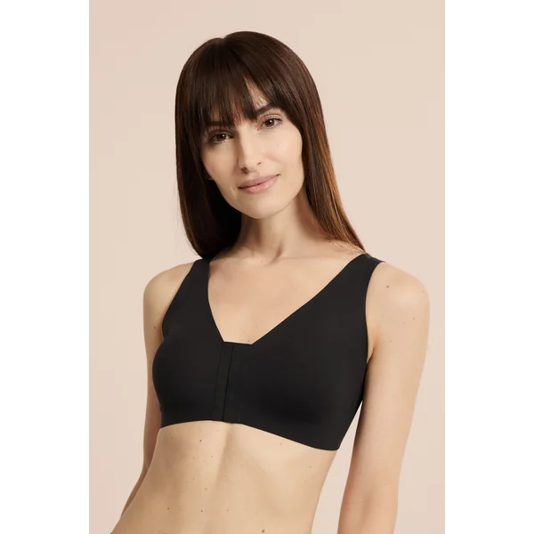Soutien-gorge brassière sans armatures post-mastectomie avec ouverture devant