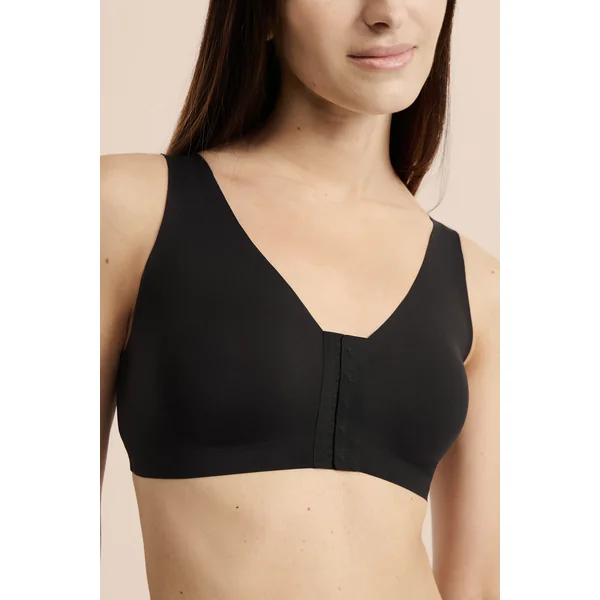 Soutien-gorge brassière sans armatures post-mastectomie avec ouverture devant