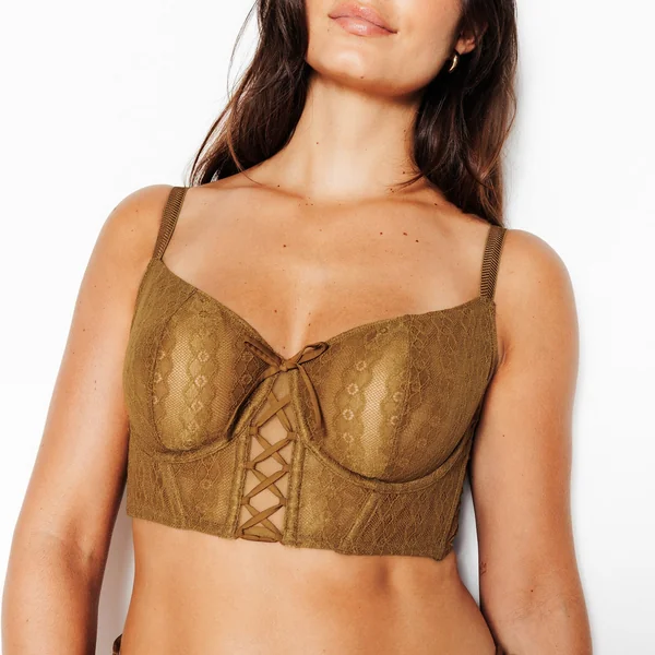 SOUTIEN-GORGE BUSTIER CORBEILLE OCRE