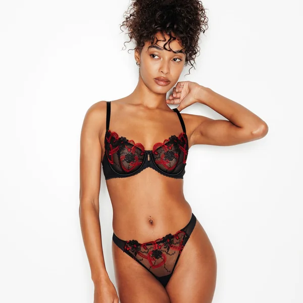 SOUTIEN-GORGE CORBEILLE MULTICO NOIR