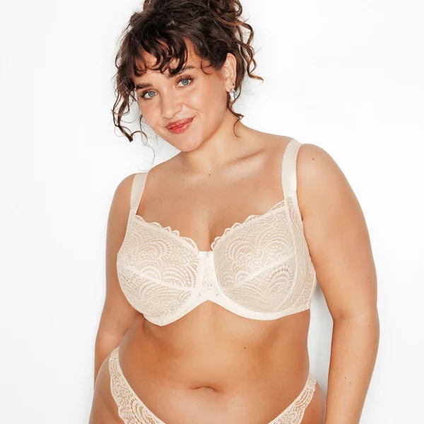SOUTIEN-GORGE EMBOITANT DENTELLE ECRU