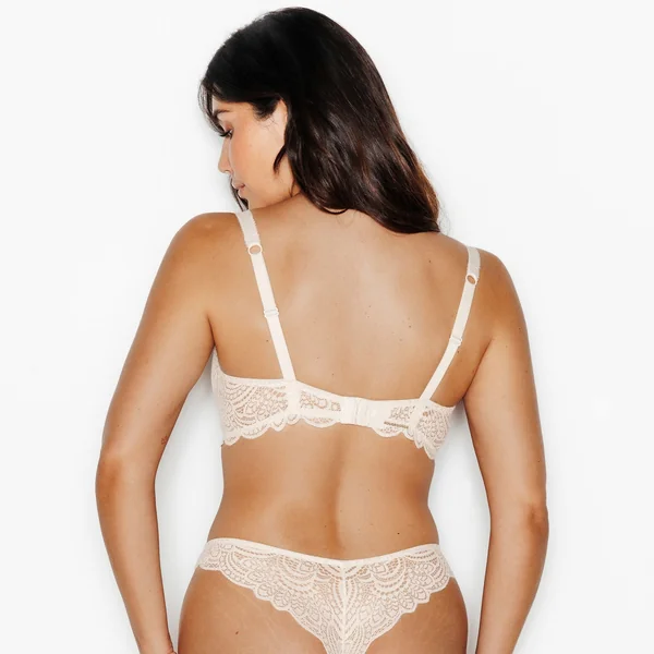 SOUTIEN-GORGE EMBOITANT DENTELLE ECRU