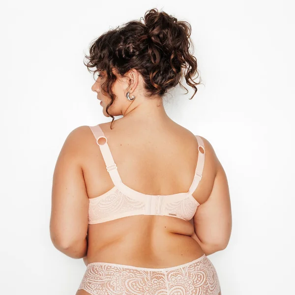 SOUTIEN-GORGE EMBOITANT DENTELLE POUDRE