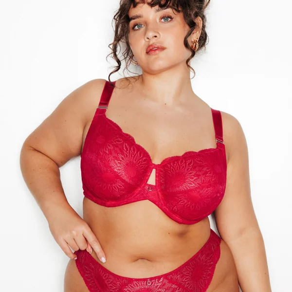 SOUTIEN-GORGE EMBOITANT DENTELLE ROSE