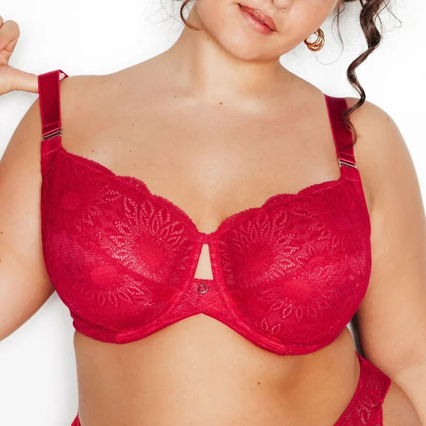 SOUTIEN-GORGE EMBOITANT DENTELLE ROSE
