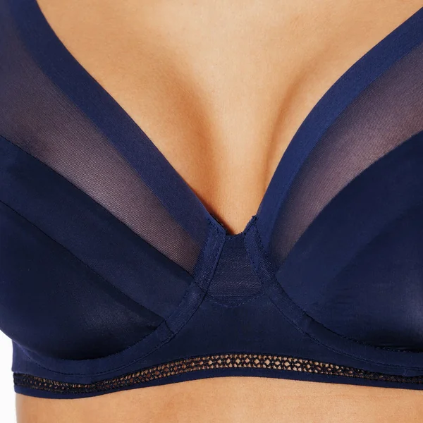SOUTIEN-GORGE EMBOITANT FOULARD MICROFIBRE MARINE