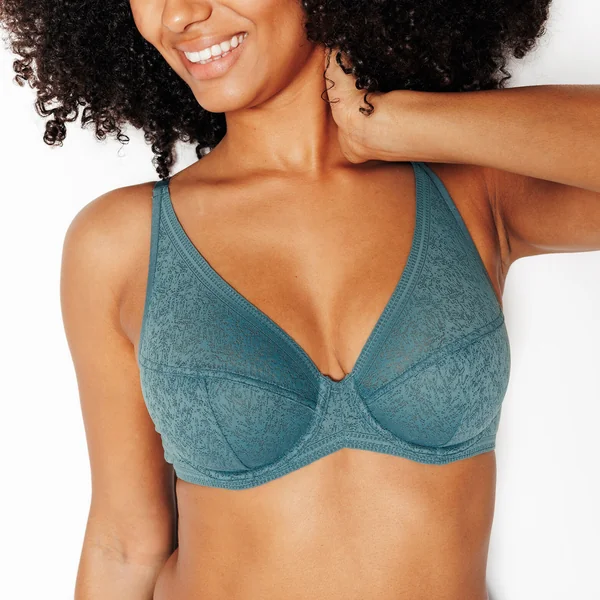 SOUTIEN-GORGE EMBOITANT FOULARD PETROLE