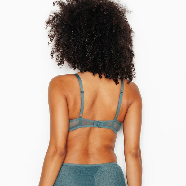 SOUTIEN-GORGE EMBOITANT FOULARD PETROLE