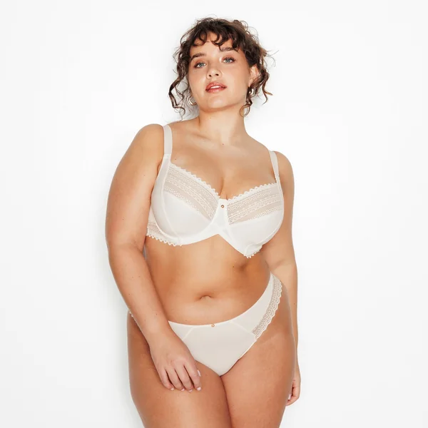 SOUTIEN-GORGE EMBOITANT GRANDE TAILLE MICROF ECRU