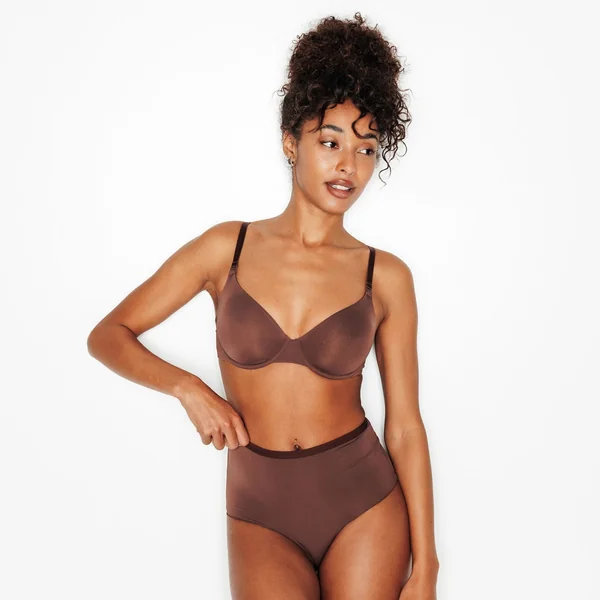 SOUTIEN-GORGE EMBOITANT MICROFIBRE MARRON