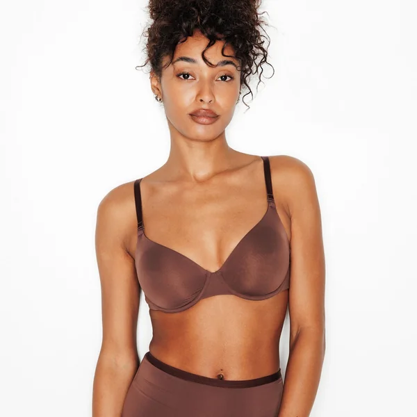 SOUTIEN-GORGE EMBOITANT MICROFIBRE MARRON