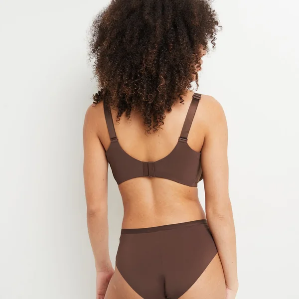 SOUTIEN-GORGE EMBOITANT MICROFIBRE MARRON