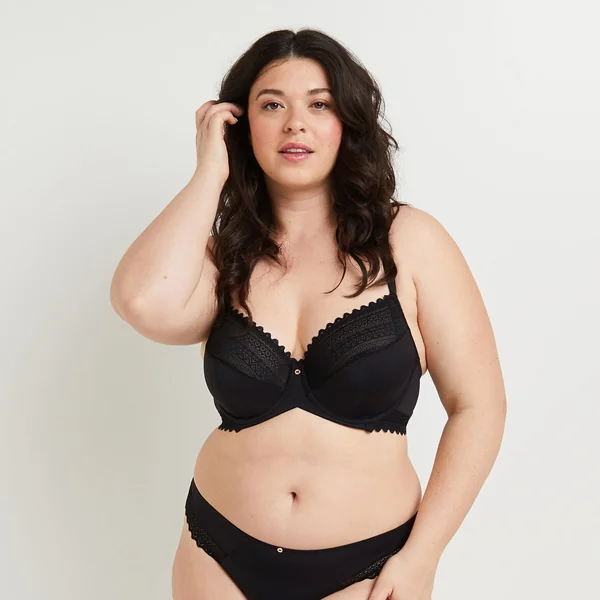 SOUTIEN-GORGE EMBOITANT MICROFIBRE NOIR