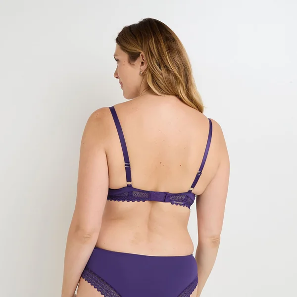 SOUTIEN-GORGE EMBOITANT MICROFIBRE VIOLET