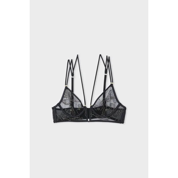 Soutien-gorge en dentelle rebrodée