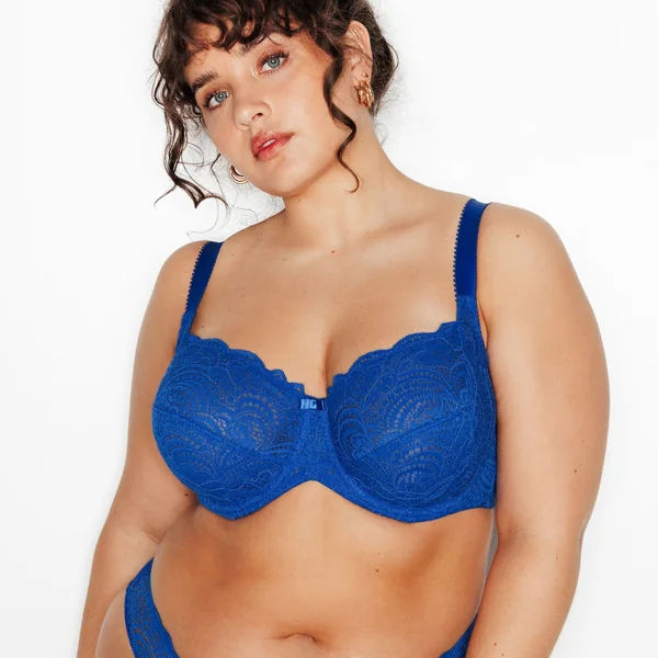 SOUTIEN-GORGE GRANDE TAILLE BLEU ROI