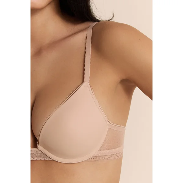 Soutien-gorge N.2 - Le push-up plongeant avec détails en dentelle