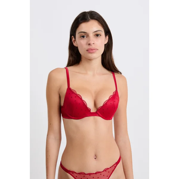 Soutien-gorge N.2 - Le push-up plongeant détails brodés