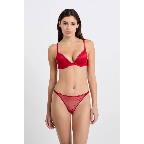 Soutien-gorge N.2 - Le push-up plongeant détails brodés
