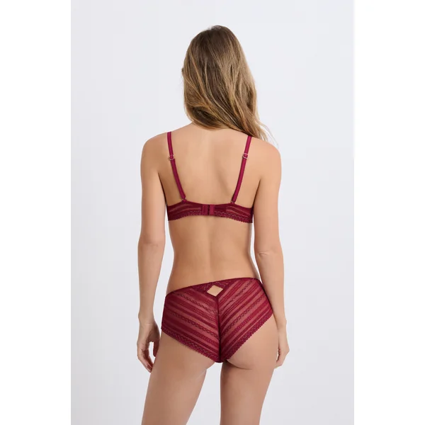 Soutien-gorge N.2 - Le push-up plongeant en dentelle irisée
